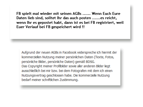 Hoax: Ich widerspreche den Facebook AGB